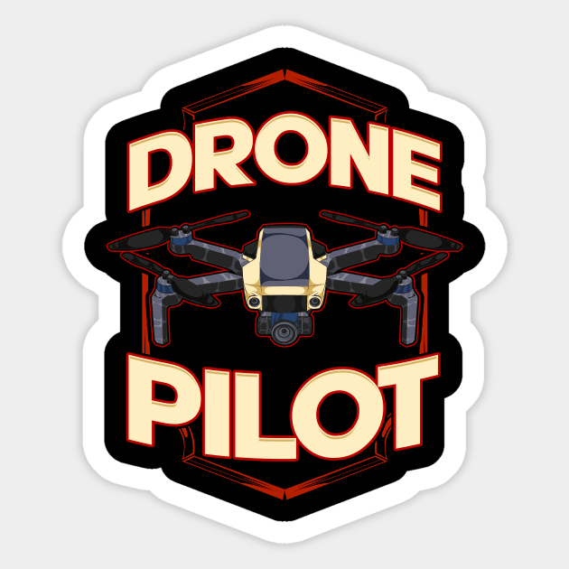 Cute Drone Pilot Funny Drone Obsessed Flying Sticker by theperfectpresents